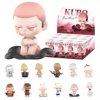 POP MART KUBO Breathing In Series Box 12 Pop Mart Gacha Gacha Blind Box Фигурка Пластиковая модель Премиум-игрушка Мягкий винил Оригинальный персонаж День рождения