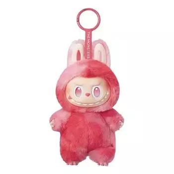POP MART LABUBU The Monsters Big into Energy Series-Vinyl Plush Toy Pendant Blind Box, Single Box красный