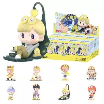 POP MART LiLiOS Daily Getaways Series Box 8 Pop Mart Gacha Gacha Blind Box Фигурка Пластиковая модель Премиум-игрушка ПВХ Мягкий винил Оригинальный персонаж День рождения