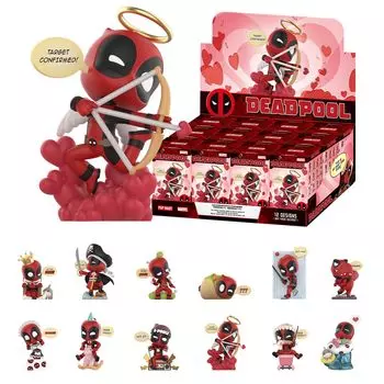POP MART MARVEL Deadpool Series Pop Mart Gacha Gacha Blind Box Фигурка Пластиковая модель Премиум Игрушка ПВХ Мягкий винил Оригинальный персонаж Подарок на день рождения [1
