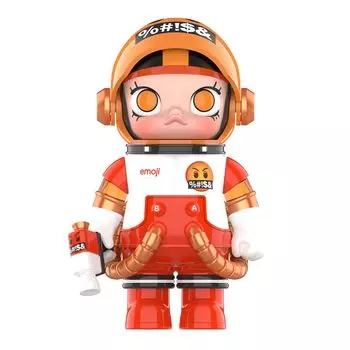 POP MART MEGA SPACE MOLLY emoji series box 9 Pop Mart Gacha Gacha Blind Box Фигурка Пластиковая модель Премиум-игрушка Мягкий винил ПВХ Оригинальный персонаж