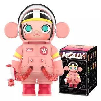 POP MART MEGA SPACE MOLLY Series 3 Box 9 Pop Mart Gacha Gacha Blind Box Фигурка Пластиковая модель Премиум-игрушка Мягкий винил ПВХ Оригинальный персонаж День рождения