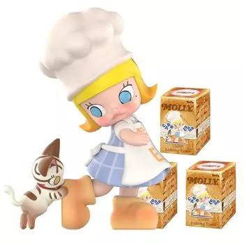 POP MART MOLLY Series Pop Mart Gacha Gacha Blind Box Фигурка Пластиковая модель Премиум-игрушка Мягкий винил ПВХ Оригинальный персонаж Подарок на день рождения Carb-Lover [1