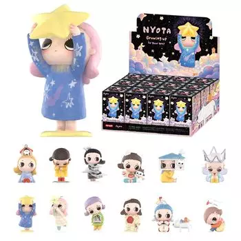 POP MART Nyota Growing up by Your Way Серия Коробка 12 Pop Mart Gacha Gacha Blind Box Фигурка Пластиковая модель Премиум Игрушка Мягкий винил ПВХ Оригинальный персонаж