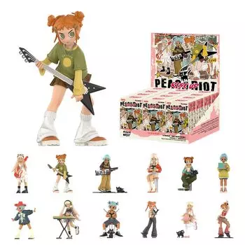 POP MART Peach Riot Rise Up Series Box 12 Pop Mart Gacha Gacha Blind Box Фигурка Пластиковая модель Премиум Игрушка Мягкий винил ПВХ Оригинальный персонаж День рождения