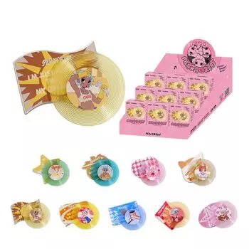 POP MART Peach Riot Rush Hour Series Магнитная коробка 9 Pop Mart Gacha Gacha Blind Box Фигурка Пластиковая модель Премиум-игрушка Мягкий винил ПВХ Оригинальный персонаж