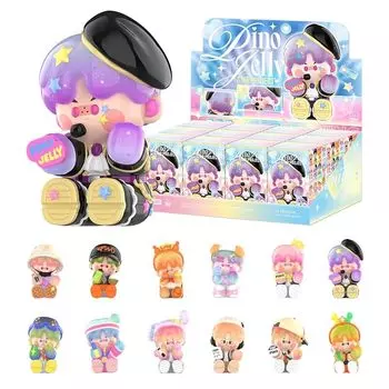 POP MART PINO JELLY Star Project Series [ассорти-коробка 12 предметов] pop mart Gachagacha фигурка пластиковая модель премиум игрушка мягкий винил оригинальный персонаж