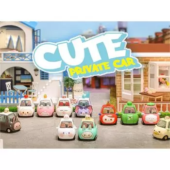 POP MART POPCAR Cute Private Car Series Alloy ABS PVC Trading Figures Box of 10 & &