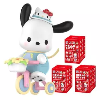 POP MART Sanrio персонажи Hello Kitty 50th Anniversary Series Pop Mart Gacha Gacha Blind Box Фигурка Пластиковая модель Премиум игрушка ПВХ Мягкий винил Оригинал
