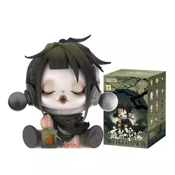 POP MART SKULLPANDA The Ink Plum Blossom Series Pop Mart Gacha Gacha Blind Box Figure Пластиковая модель Премиум-игрушка Мягкий винил ПВХ Оригинальный персонаж