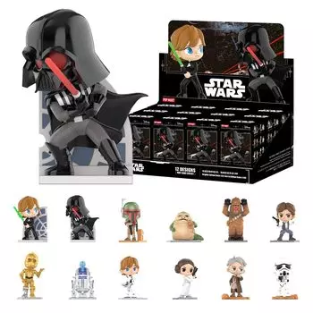 POP MART Star Wars Series Box 12 POP MART Gacha Gacha Blind Box Фигурка Пластиковая модель Премиум игрушка Мягкий винил Оригинальный персонаж Подарок на день рождения