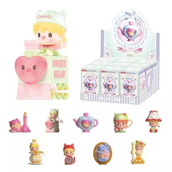 POP MART Sweet Bean Afternoon Tea Series Box 9 Pop Mart Gacha Gacha Blind Box Figure Plastic Model Premium Toy PVC Soft Vinyl Original Character