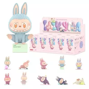 POP MART THE MONSTERS Ленивая Йога Серия Коробка 10 POP MART Gacha Gacha Фигурка Пластиковая Модель Премиум Игрушка Мягкий Винил Оригинальный Персонаж Подарок На День Рождения