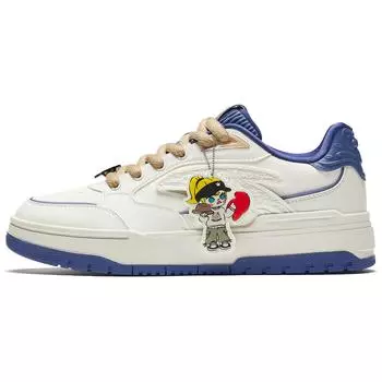 Pop Mart X Anta Molly Paris Tour Gift Box 982 Нескользящие износостойкие низкие кроссовки мужские кроссовки белые синие 112518068X-1 39