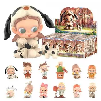 POP MART Zsiga Let It Be Series [ассорти из коробки 12 предметов] Pop Mart Gacha Gacha Blind Box Фигурка Пластиковая модель Премиум-игрушка Мягкий винил ПВХ Оригинальная Чара