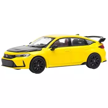 POP RACE 1/64 honda civic FL5 TYPE-R SUNLIGHT YELLOW Finished product