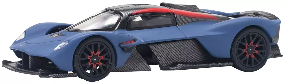POP RACE Aston Martin VALKYRIE SATIN MARINA BLUE Готовый продукт 1/64