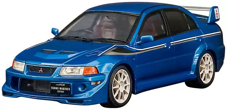 POP RACE Mitsubishi Evolution Tommi Makinen Edition Blue Завершенный продукт 1/18