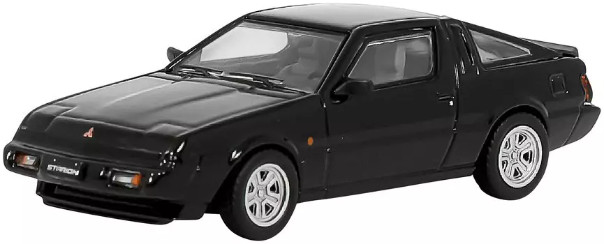 POP RACE Mitsubishi Starion Black Completed Product 1/64 PR64-STAR-BLK