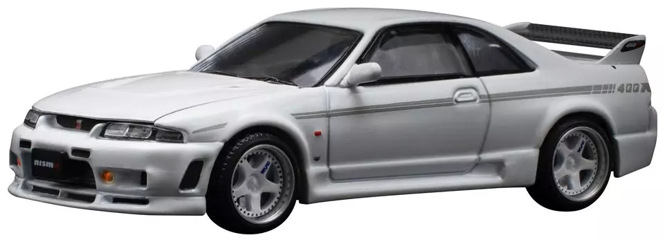 POP RACE NISSAN R33 NISMO 400R WHITE Готовый продукт 1/64 GT-R -