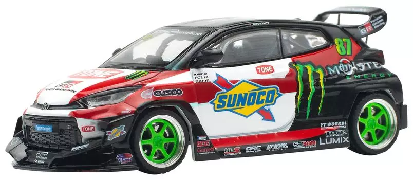 POP RACE Pandem GR YARIS DAIGO SAITO Завершенный продукт 1/64