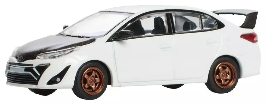 POP RACE Toyota GR Vios Белый Завершенный продукт 1/64 -