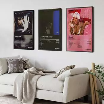 Поп-рэп-музыка, обложка альбома, художник, летний Уокер, постер, рэпер, хип-хоп, рок, все еще над ним, холст, художественная комната, домашний Настенный декор, картина 21x30cm No Frame