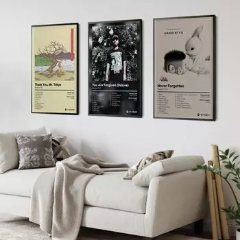 Поп-рэп-музыка, обложка альбома, художник MadeinTYO, постер, эстетический рэпер, хип-хоп, рок, искренне, Токио, холст, искусство, домашний декор для комнаты 21x30cm No Frame