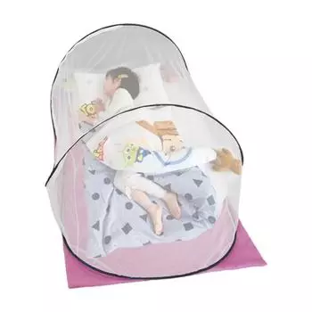 Pop-Up Mosquito Net Tent with Zipper Travel Mosquito Net Portable Outdoor Camping Mosquito Net for Baby Adults Trip чёрный