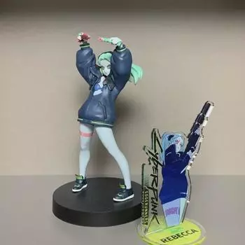 Pop Up Parade Cyberpunk Edge Runner Rebecca Фигурка, Япония, ограниченный тираж, акриловая подставка