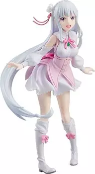 POP UP PARADE: Жизнь в другом мире из Zero Эмилия Memory Snow Ver. Полная фигурка, окрашенная в пластик, без масштаба