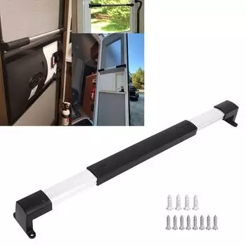 Поперечная перекладина для двери автофургона, регулируемая, от 215/8 дюйма до 285/8 дюйма, алюминиевая, надежная ручка для захвата, для тягача с прицепом