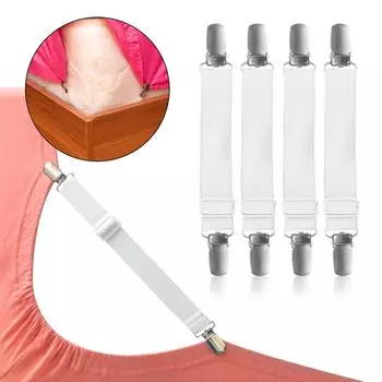 Поперечная простыня, зажим для ремня, регулируемая простыня, угловая рама, эластичный зажим для крепления ремня, чехол для матраса, зажим для ремня плоской кровати белый