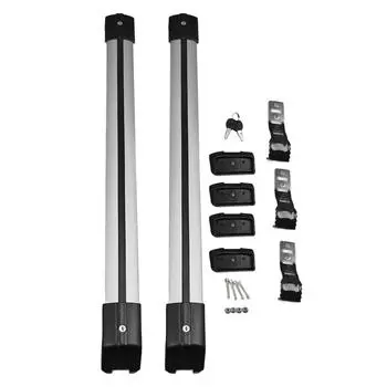 Поперечные перекладины для багажника на крышу автомобиля Грузоподъемность 330,7 фунтов Алюминиевый сплав Поперечные перекладины для крыши Грузовой багажник