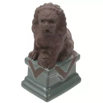 POPETPOP Настольный фонтан Guardian Water Flowing Внутренний мини-фонтан Керамический Shisa Украшение Аквариум