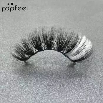 POPFEEL 1 пара накладных ресниц полный блеск без остатка толстые женские накладные ресницы ручной работы искусственные ресницы H