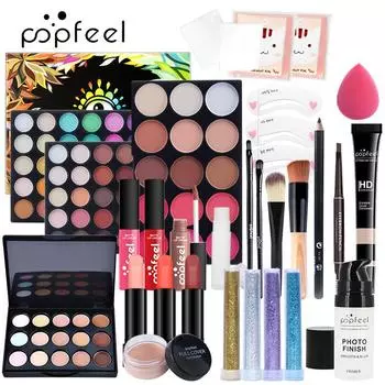 POPFEEL Net Red Set Cosmetics Makeup Полный набор студенческой косметики