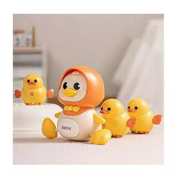 Popgaga Baby Duck Родитель и 1 Мама 3 0 лет Ранний Обучающий Детский Легкий Детский Рождественский Набор из 4 предметов Игрушка, Ребенок, + Детеныши, Старый, Игрушка, Игрушка, Мальчики, Девочки,
