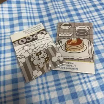 Попкорн Блин Значок Реквизит Аксессуар Сумка Брелок Красивая Девушка Винтаж Иллюстрация