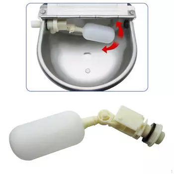 Поплавковый шаровой клапан для воды 1/2 дюйма с фильтром с регулируемым рычагом, для желобного резервуара Style A