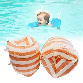 Поплавок для рук для взрослых и детей, надувные кольца для плавания, портативные плавающие круглые рукава, буй для бассейна, нарукавники, игрушки для бассейна CHINA