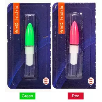 Поплавок для рыбалки легкий легкий рыболовный светящиеся палочки водонепроницаемый для ночной рыбалки Green