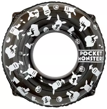 Поплавок Igarashi Pokemon 100 см. Внутренняя окружность надутого поплавка составляет приблизительно (с веревкой) 130-135cm чёрный