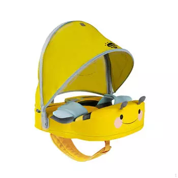 Поплавок с навесом, водонепроницаемая мягкая игрушка для бассейна, круг для подмышек, M M