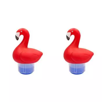 Поплавок с таблетками хлора на солнечной батарее с подсветкой Flamingo Chlorinator для бассейна с гидромассажной ванной