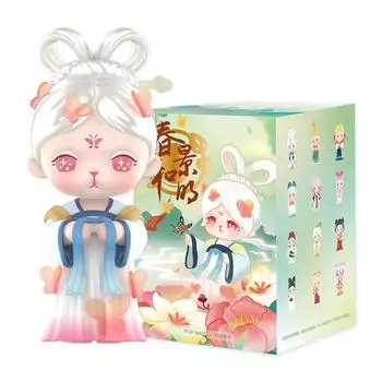 POPMART BUNNY Playfulness Series Popmart Figure Мягкий винил Gacha Gacha Gacha Товары для персонажей Модная игрушка BUNNY Bunny [Коробка ассорти]