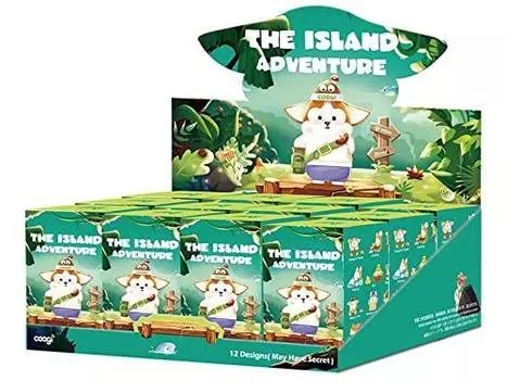 POPMART Coogi Island Adventure Series Коллекционные фигурки в коробке из 12 шт. ПВХ и АБС