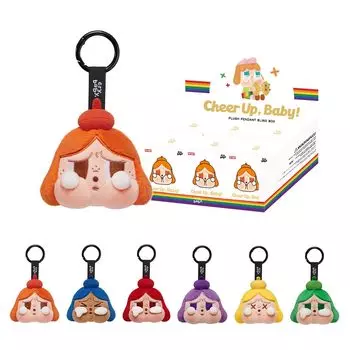 POPMART CRYBABY CHEER Series Plush Pendant Box 6 Popmart Gacha Gacha Blind Box Figure Пластиковая модель Премиум-игрушка Мягкий винил Оригинальный персонаж День рождения