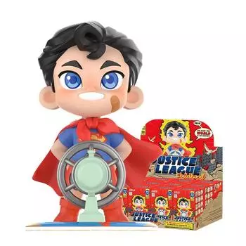 POPMART DC Justice League Childhood Series Фигурки Popmart Gacha Gacha Blind Box Фигурка Пластиковая модель Премиум-игрушка ПВХ Мягкий винил Оригинальный персонаж