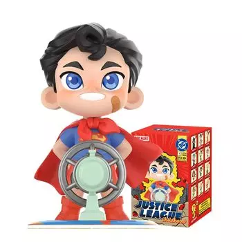 POPMART DC Justice League Childhood Series Popmart Gacha Gacha Blind Box Figure Пластиковая модель Премиум-игрушка ПВХ Мягкий винил Оригинальный персонаж День рождения